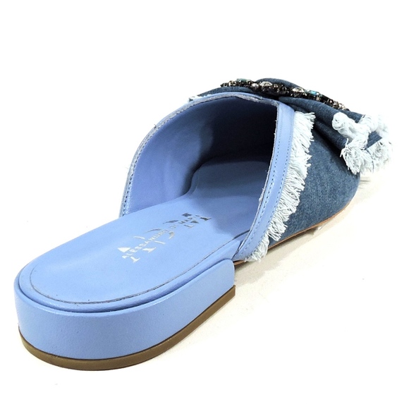 FABRIC LOW HEELS WOMEN'S MULES - Picture 6 of 8